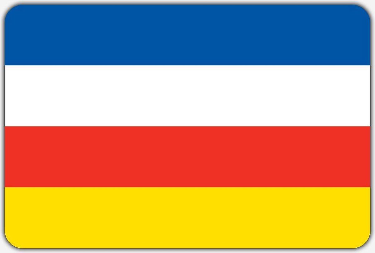 Vlag Dokkum - 100 x 150 cm - Polyester