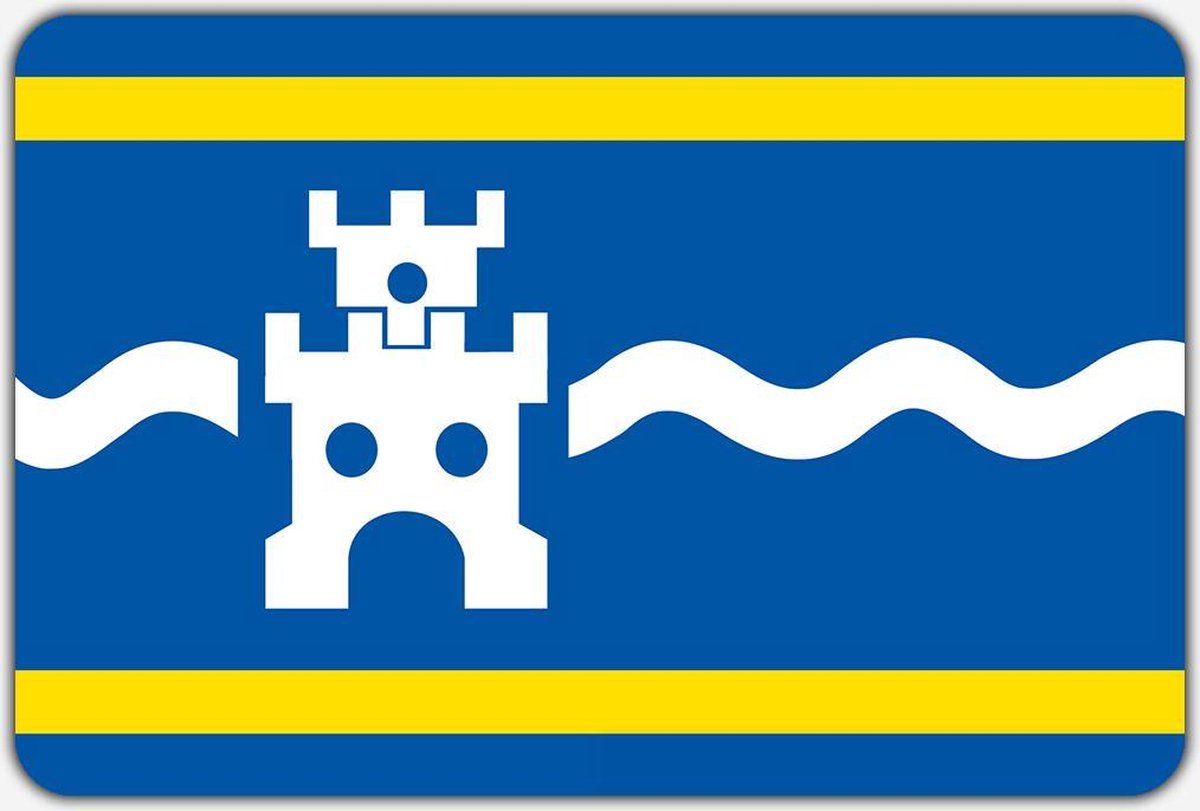 Vlag Domburg - 100 x 150 cm - Polyester