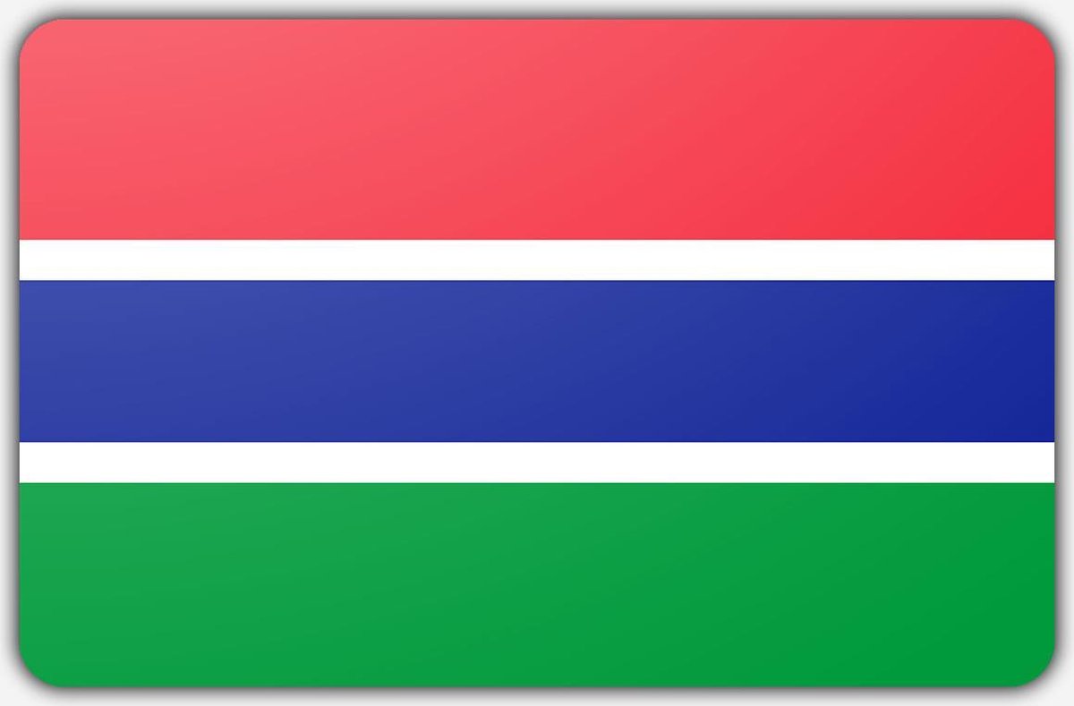 Vlag Gambia - 100 x 150 cm - Polyester