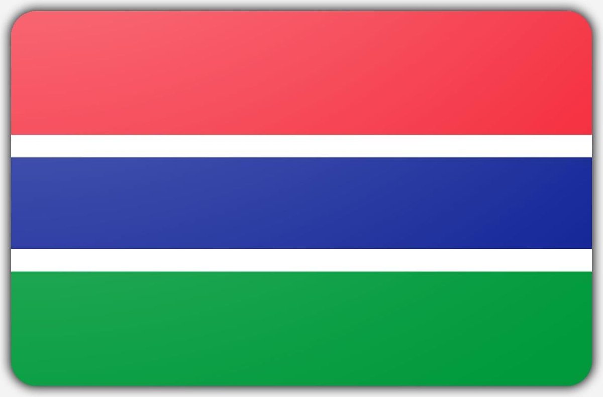 Vlag Gambia - 200 x 300 cm - Polyester