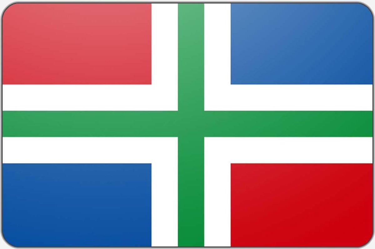 Vlag Groningen - 200 x 300 cm - Polyester