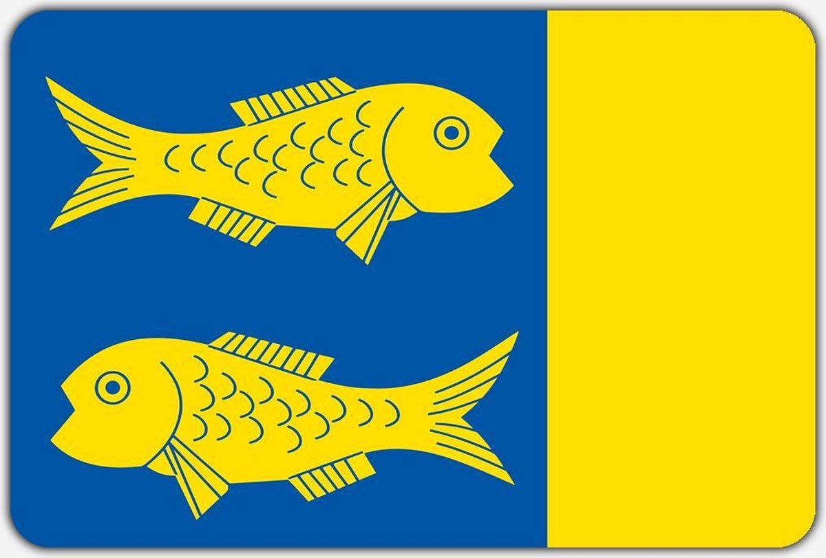 Vlag Grou - 150 x 225 cm - Polyester