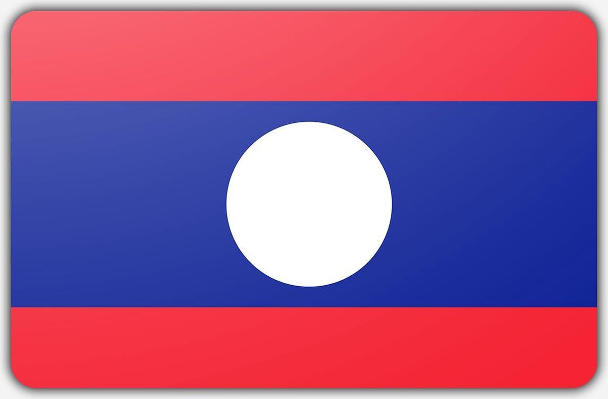 Vlag Laos - 150 x 225 cm - Polyester