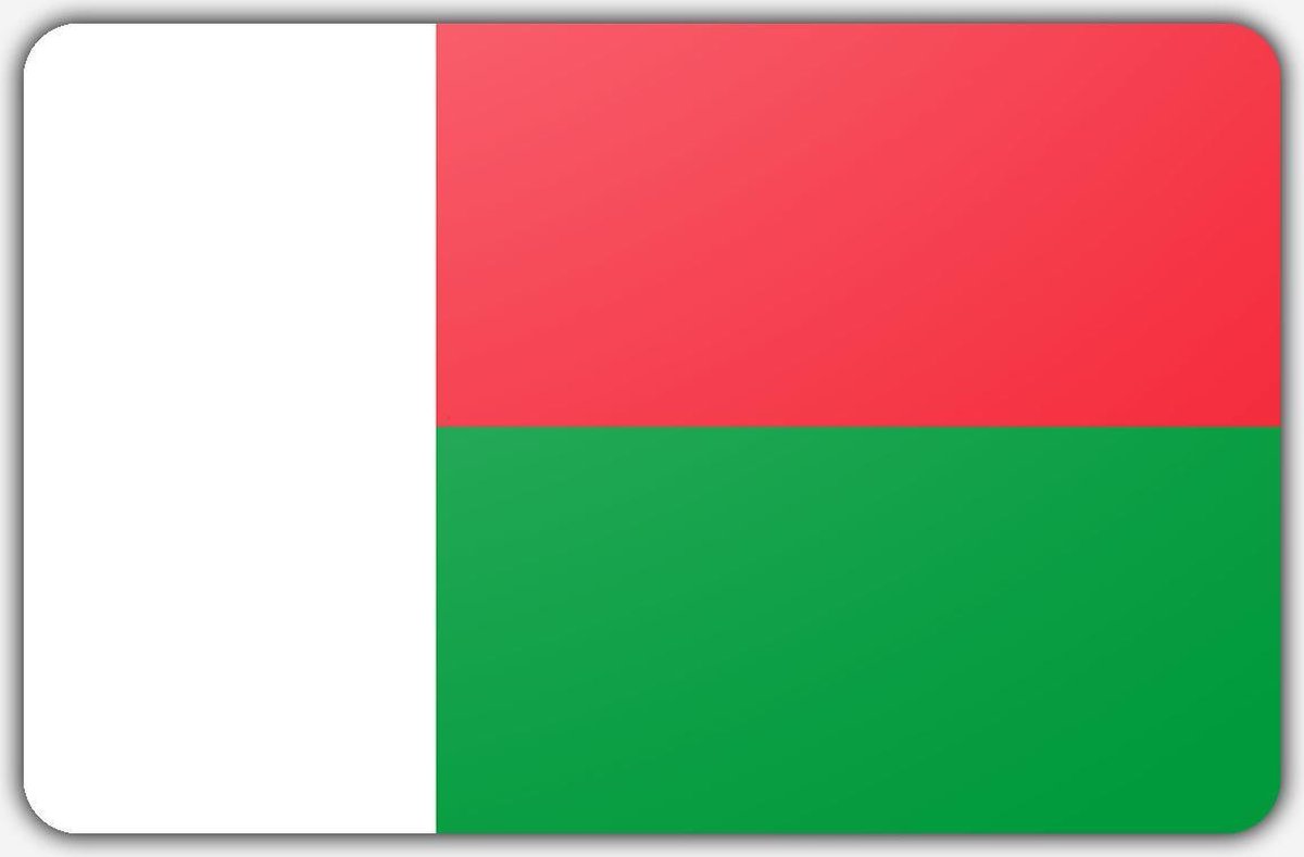 Vlag Madagaskar - 150 x 225 cm - Polyester