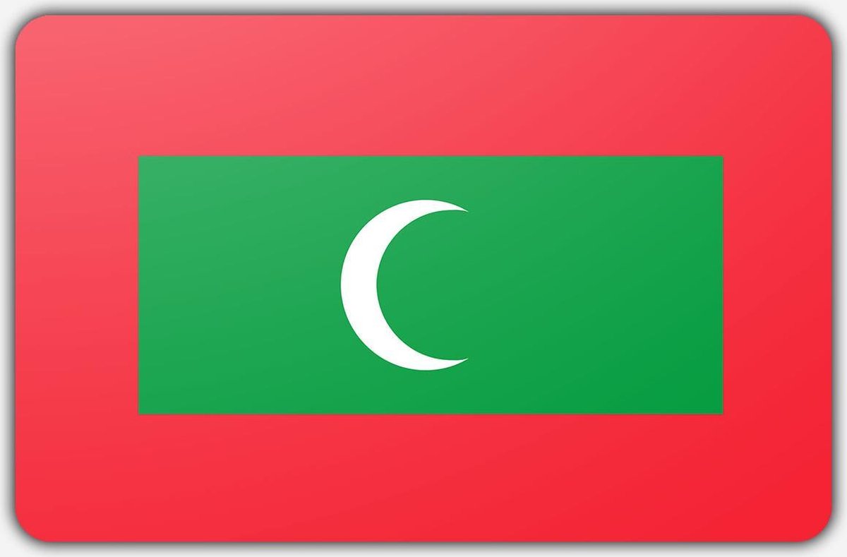 Vlag Malediven - 100 x 150 cm - Polyester