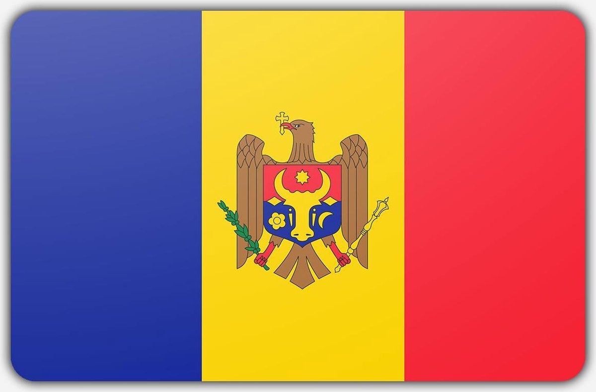 Vlag Moldavië - 100 x 150 cm - Polyester