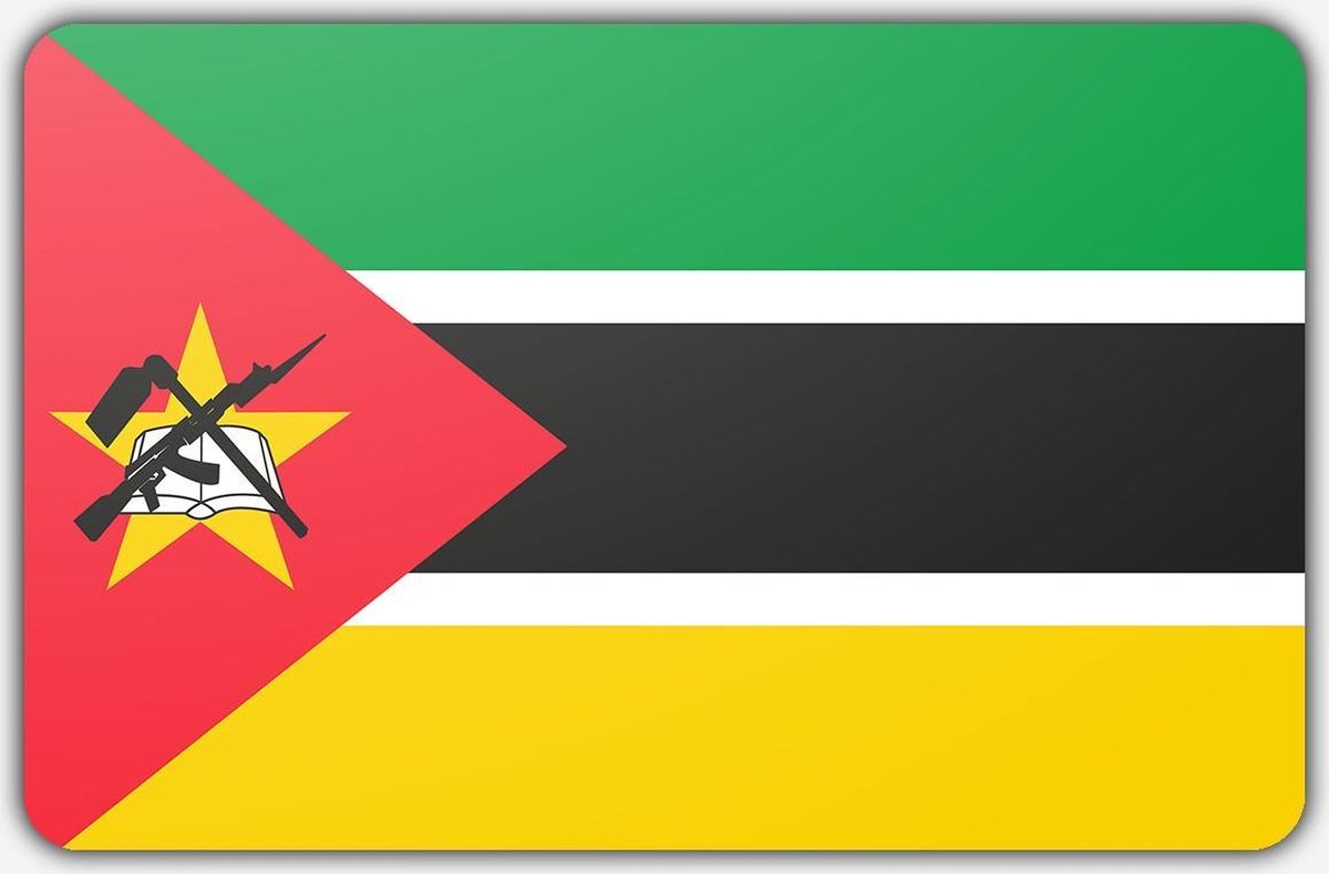 Vlag Mozambique - 100 x 150 cm - Polyester