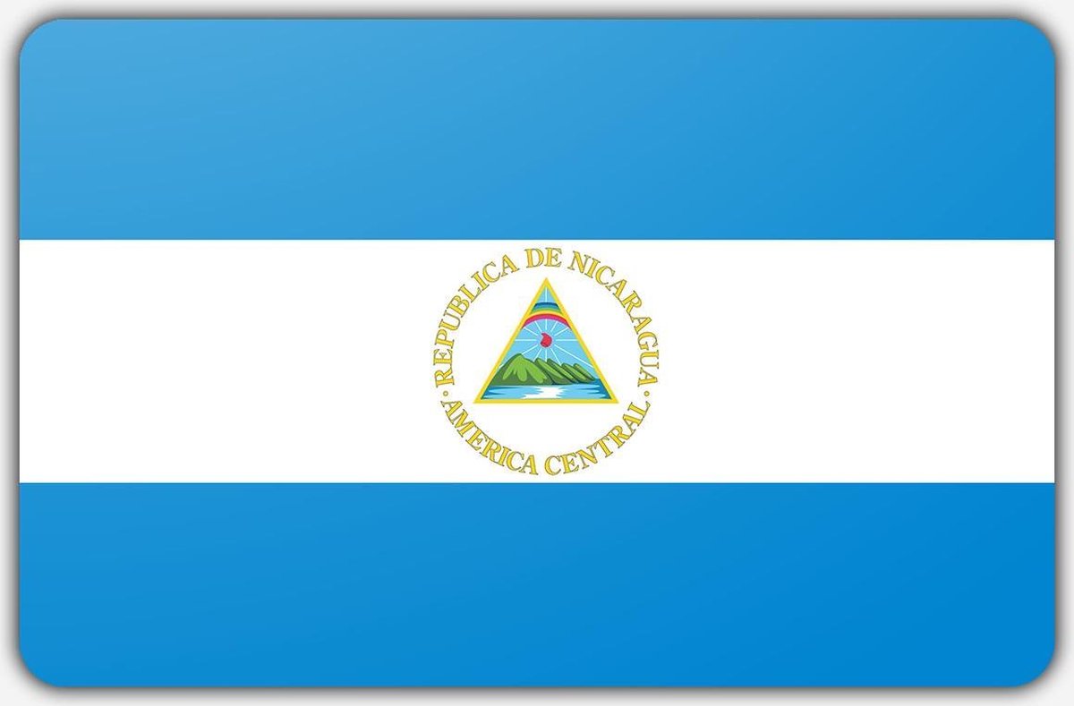 Vlag Nicaragua - 150 x 225 cm - Polyester