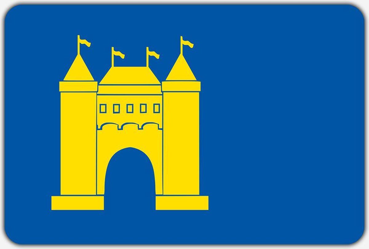 Vlag Nieuwpoort - 150 x 225 cm - Polyester