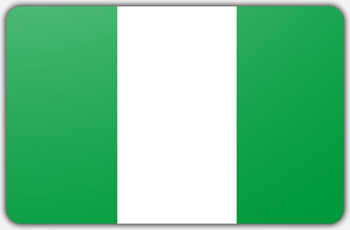 Vlag Nigeria - 150 x 225 cm - Polyester