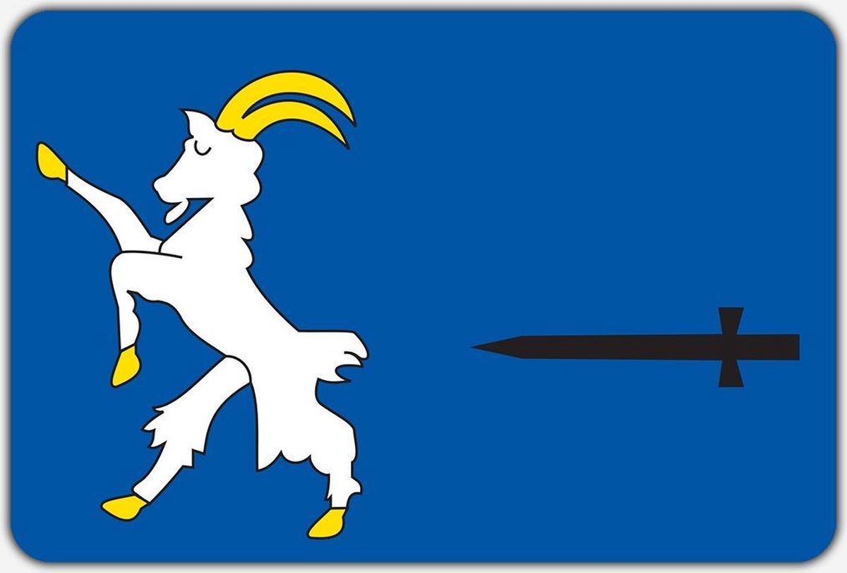 Vlag Oldeberkoop - 150 x 225 cm - Polyester