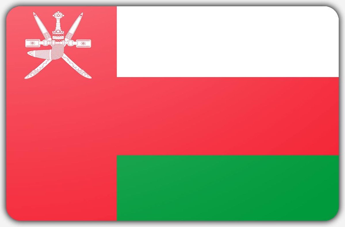 Vlag Oman - 70 x 100 cm - Polyester