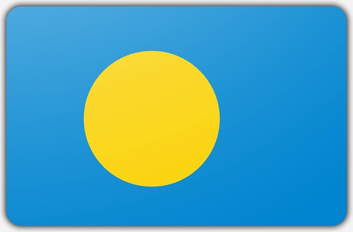 Vlag Palau - 200 x 300 cm - Polyester