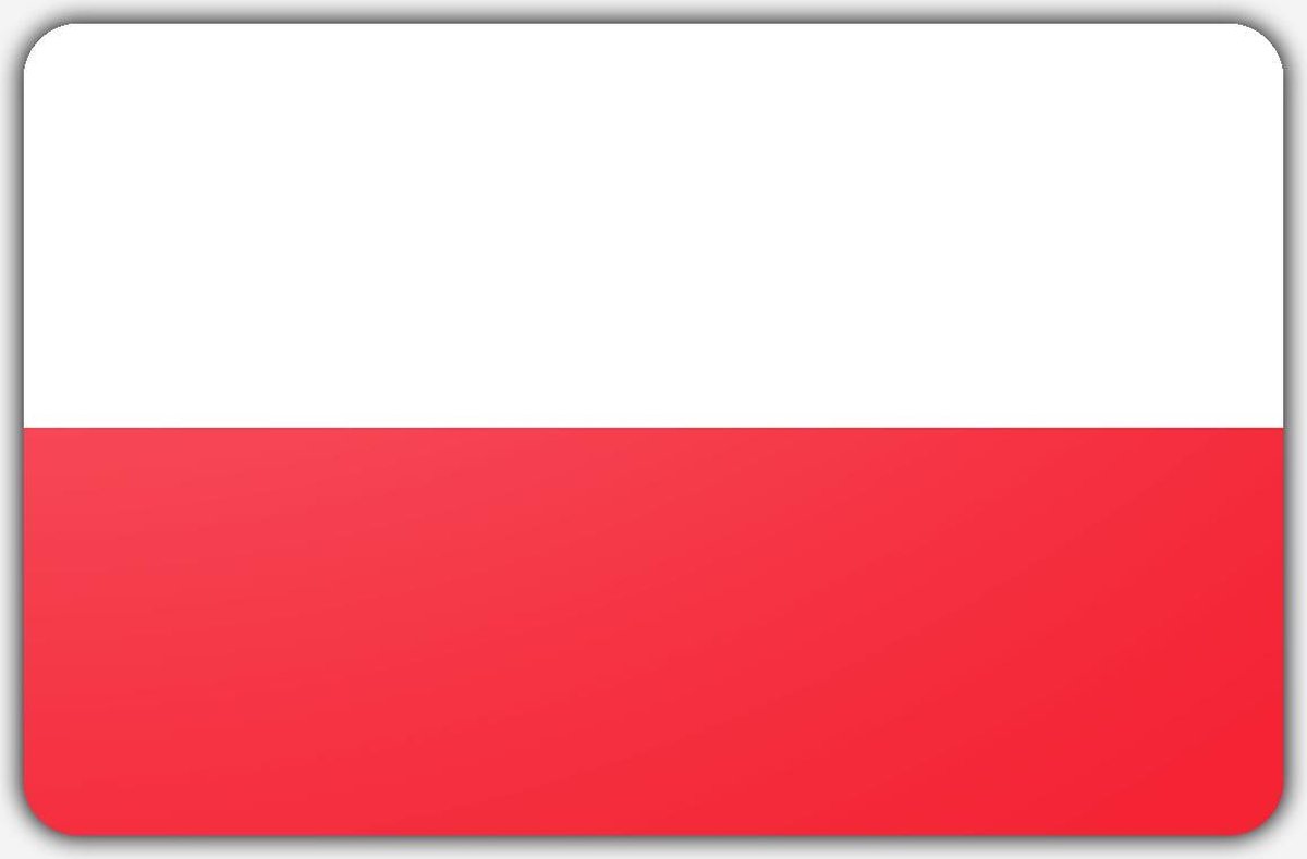 Vlag Polen - 100 x 150 cm - Polyester