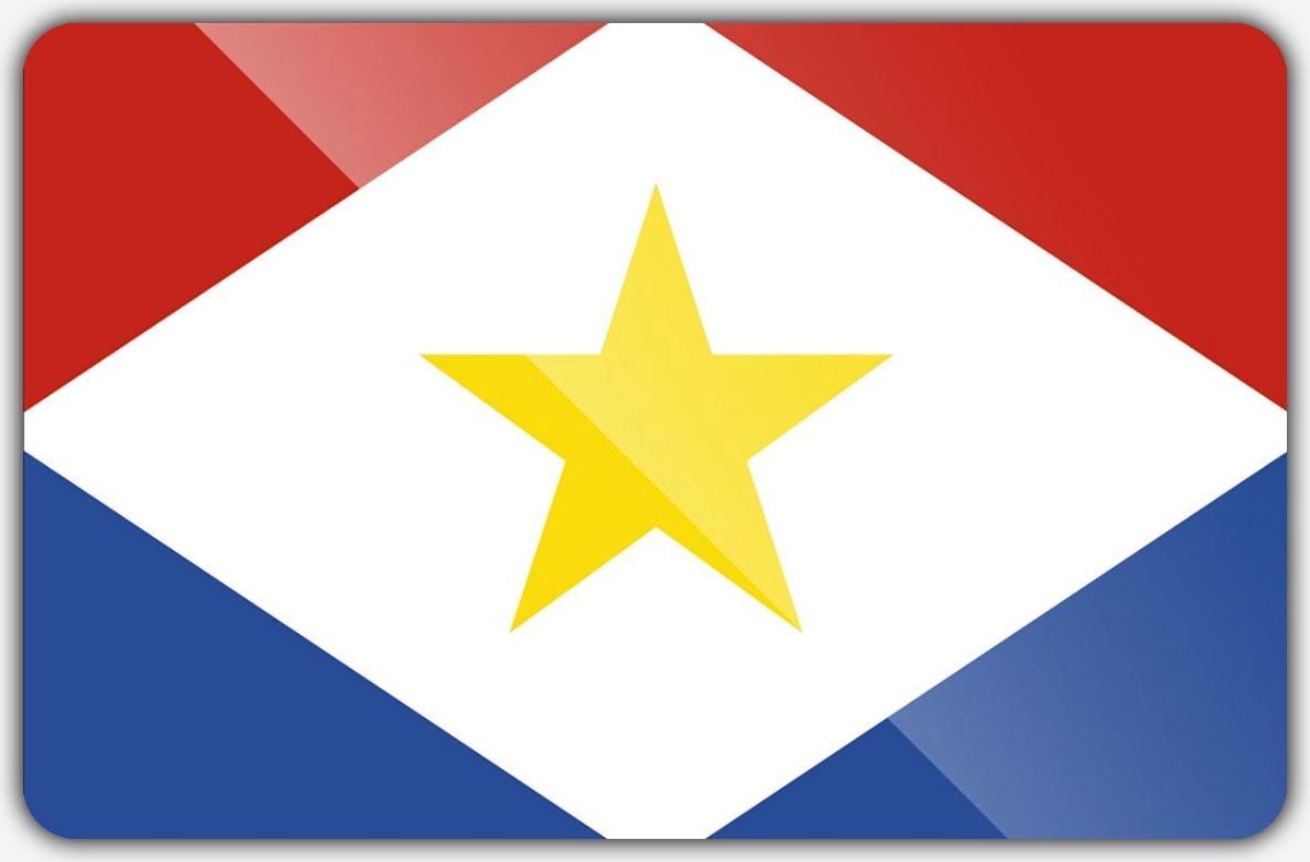 Vlag Saba - 150 x 225 cm - Polyester