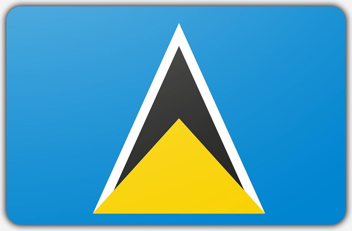 Vlag St. Lucia - 150 x 225 cm - Polyester