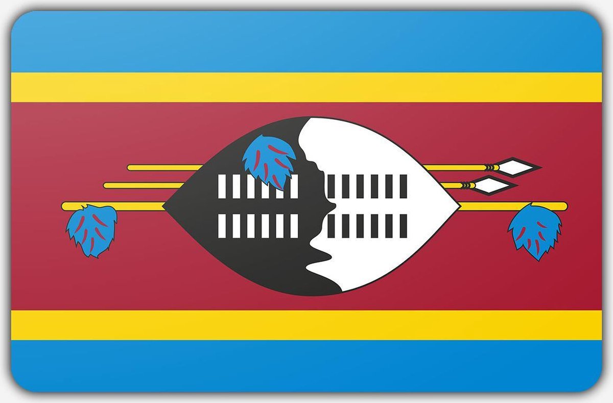 Vlag Swaziland - 100 x 150 cm - Polyester