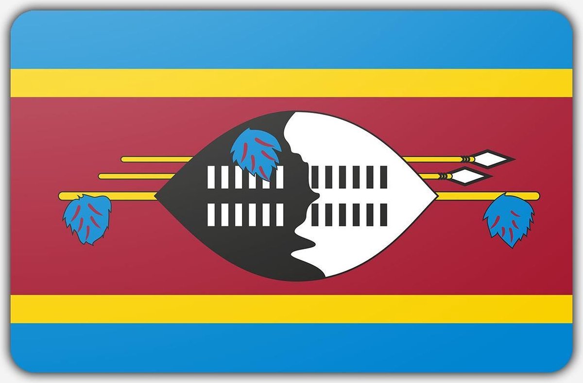 Vlag Swaziland - 150 x 225 cm - Polyester