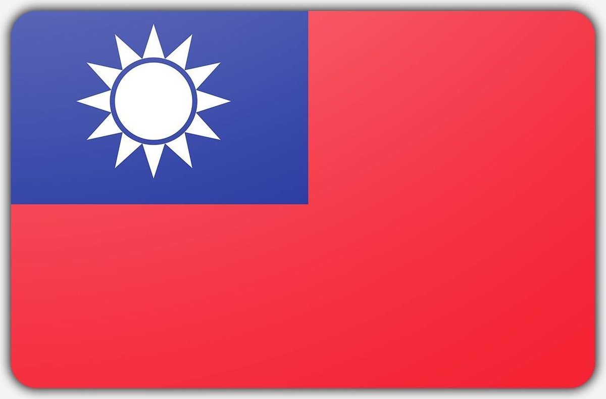 Vlag Taiwan - 150 x 225 cm - Polyester