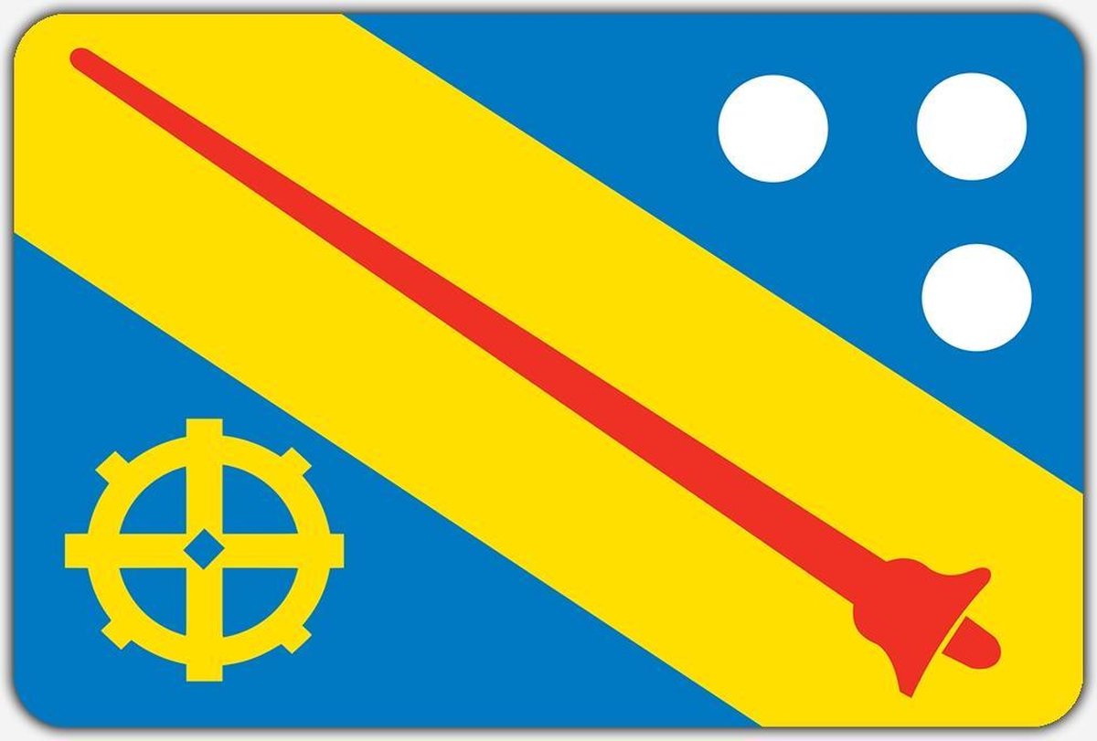 Vlag Winsum (Friesland) - 100 x 150 cm - Polyester