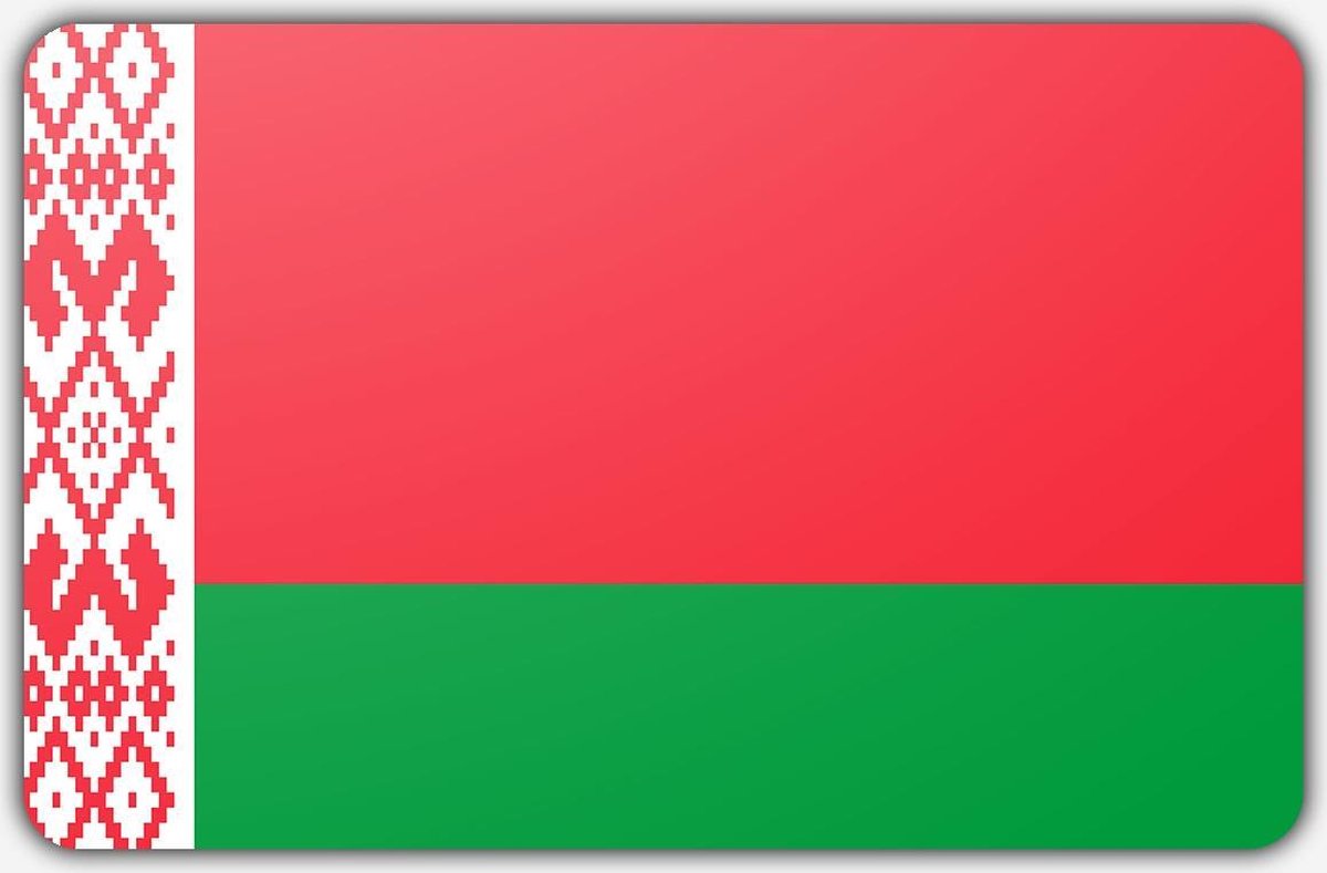 Vlag Wit Rusland - 150 x 225 cm - Polyester