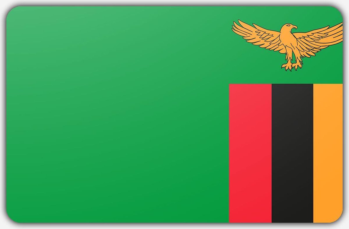 Vlag Zambia - 100 x 150 cm - Polyester