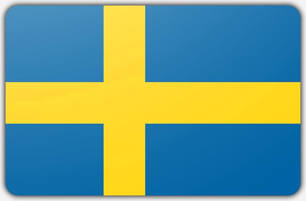 Vlag Zweden - 100 x 150 cm - Polyester