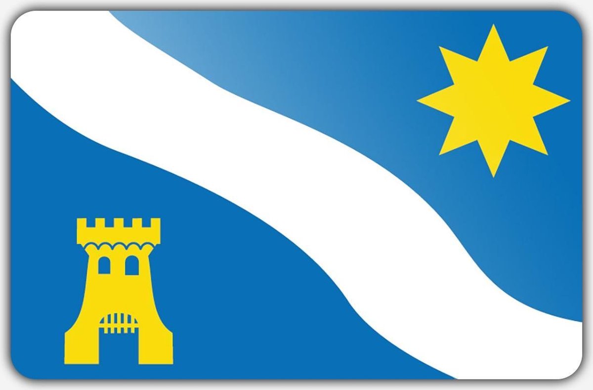 Vlag gemeente Alphen aan den Rijn - 150 x 225 cm - Polyester