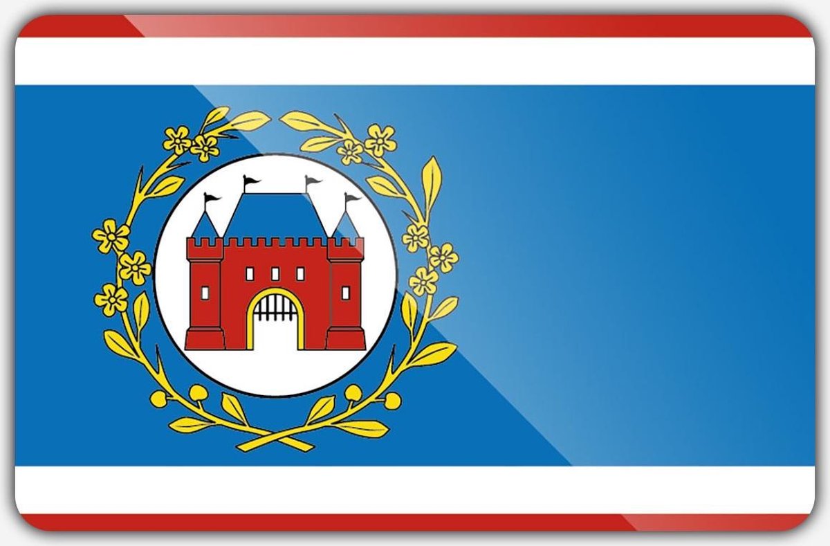 Vlag gemeente Elburg - 150 x 225 cm - Polyester