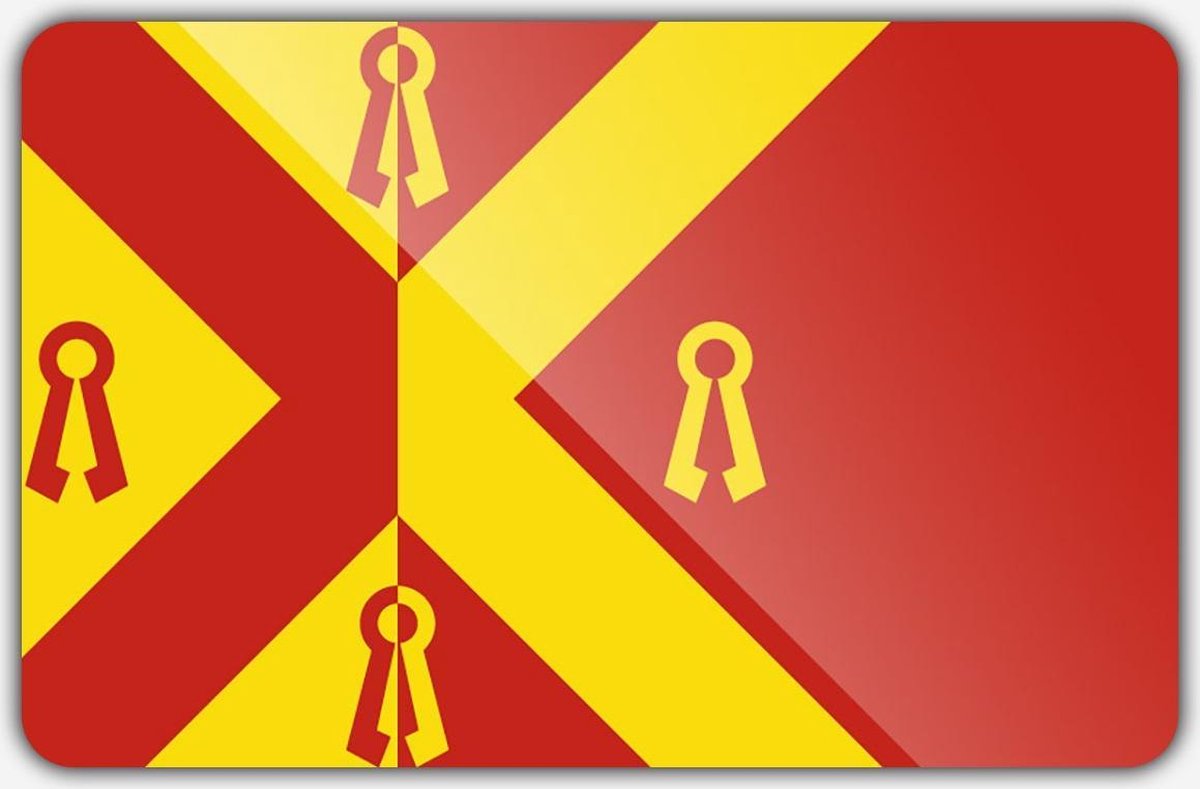 Vlag gemeente Gennep - 70 x 100 cm - Polyester