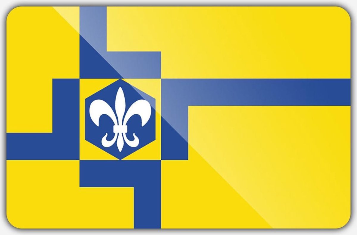 Vlag gemeente Lelystad - 100 x 150 cm - Polyester