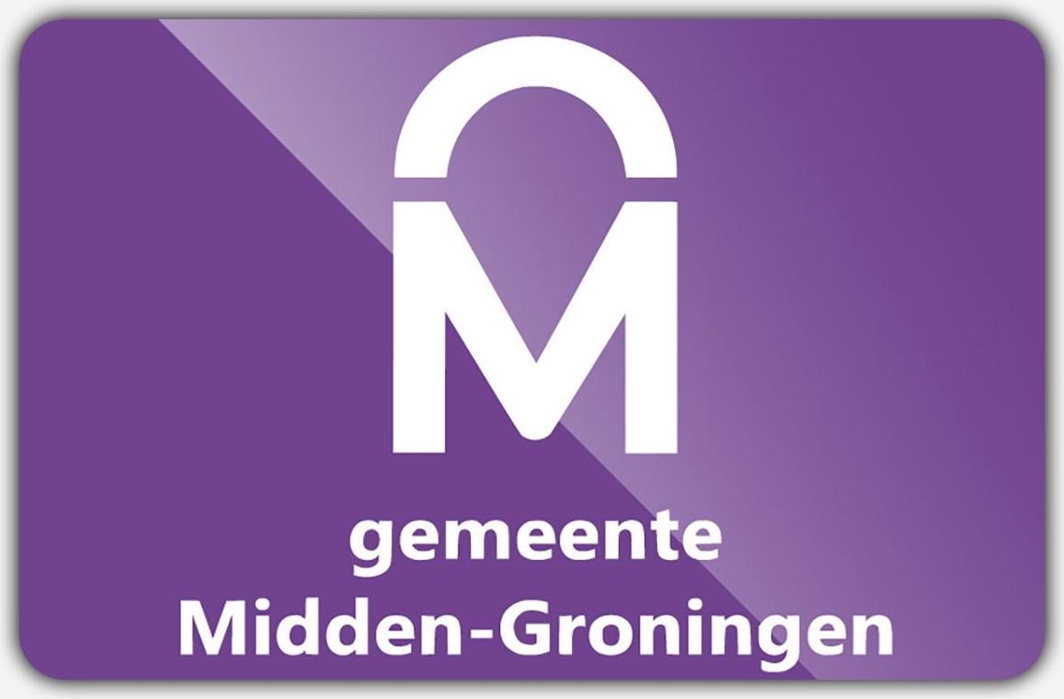 Vlag gemeente Midden-Groningen - 150 x 225 cm - Polyester