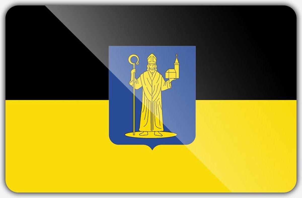 Vlag gemeente Mill en Sint Hubert - 150 x 225 cm - Polyester