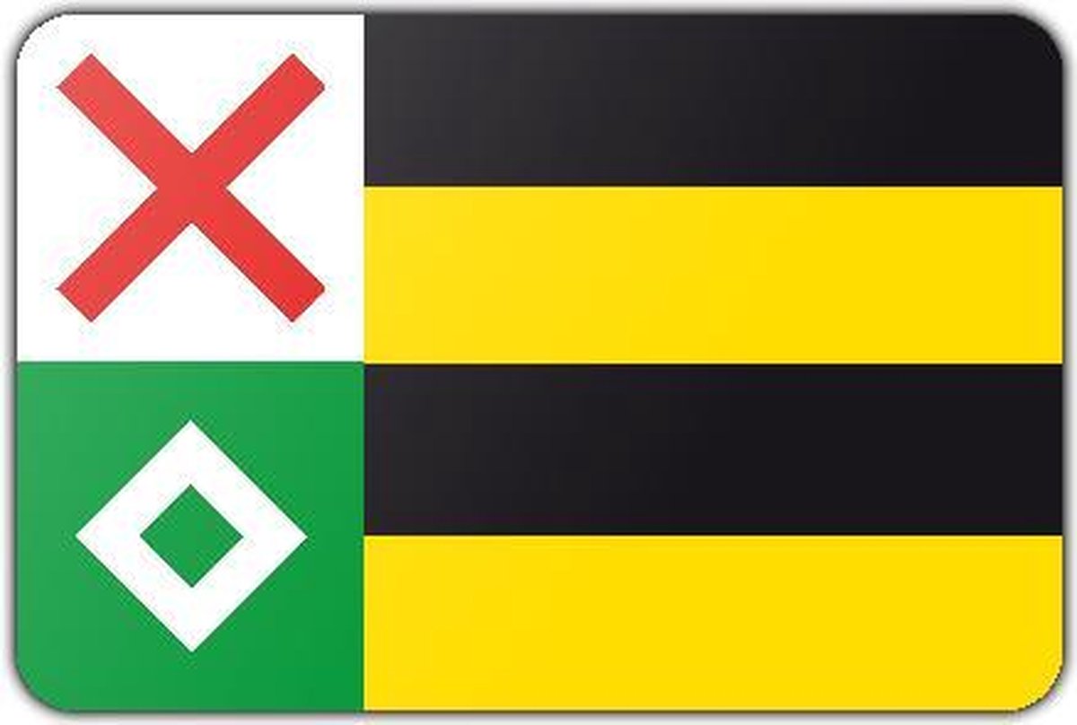 Vlag gemeente Moerdijk - 150 x 225 cm - Polyester