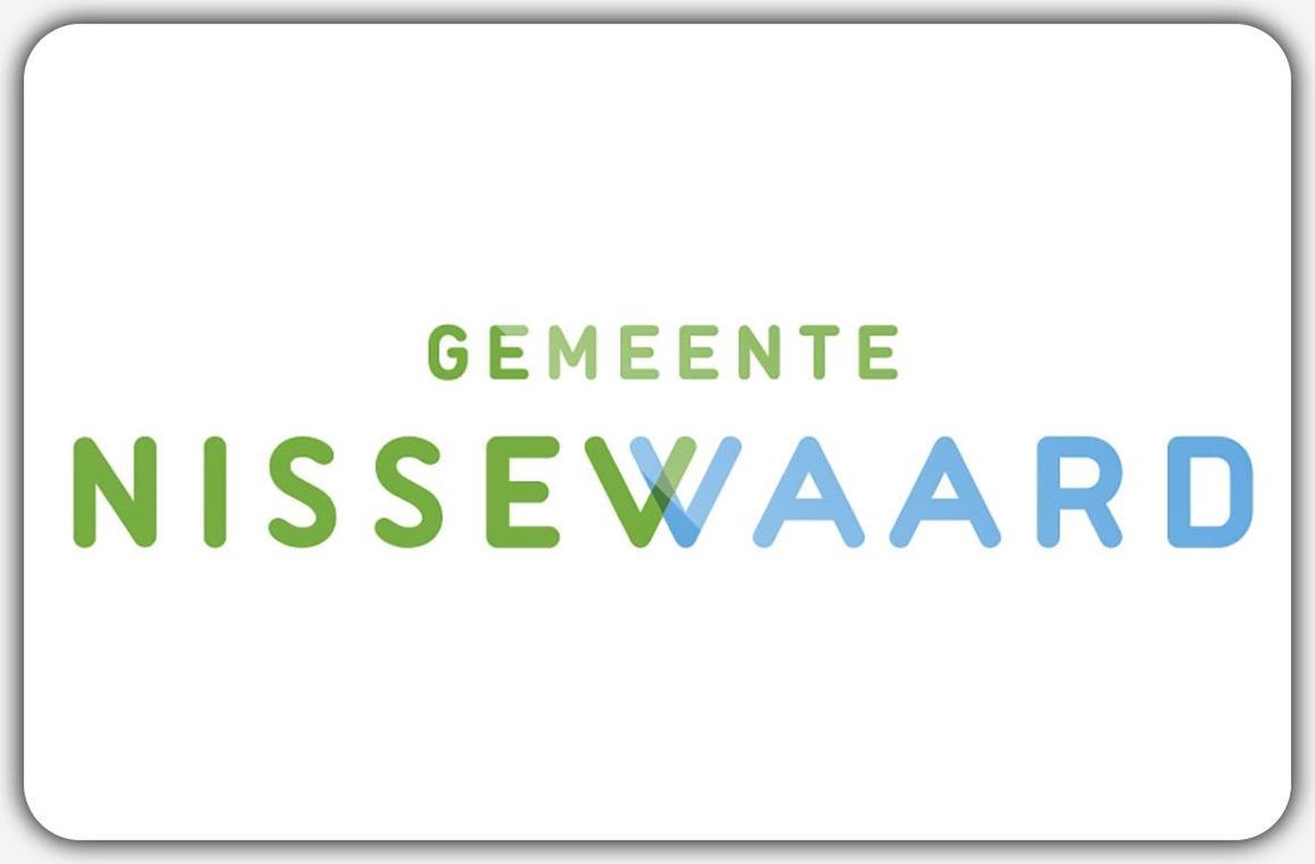 Vlag gemeente Nissewaard - 100 x 150 cm - Polyester