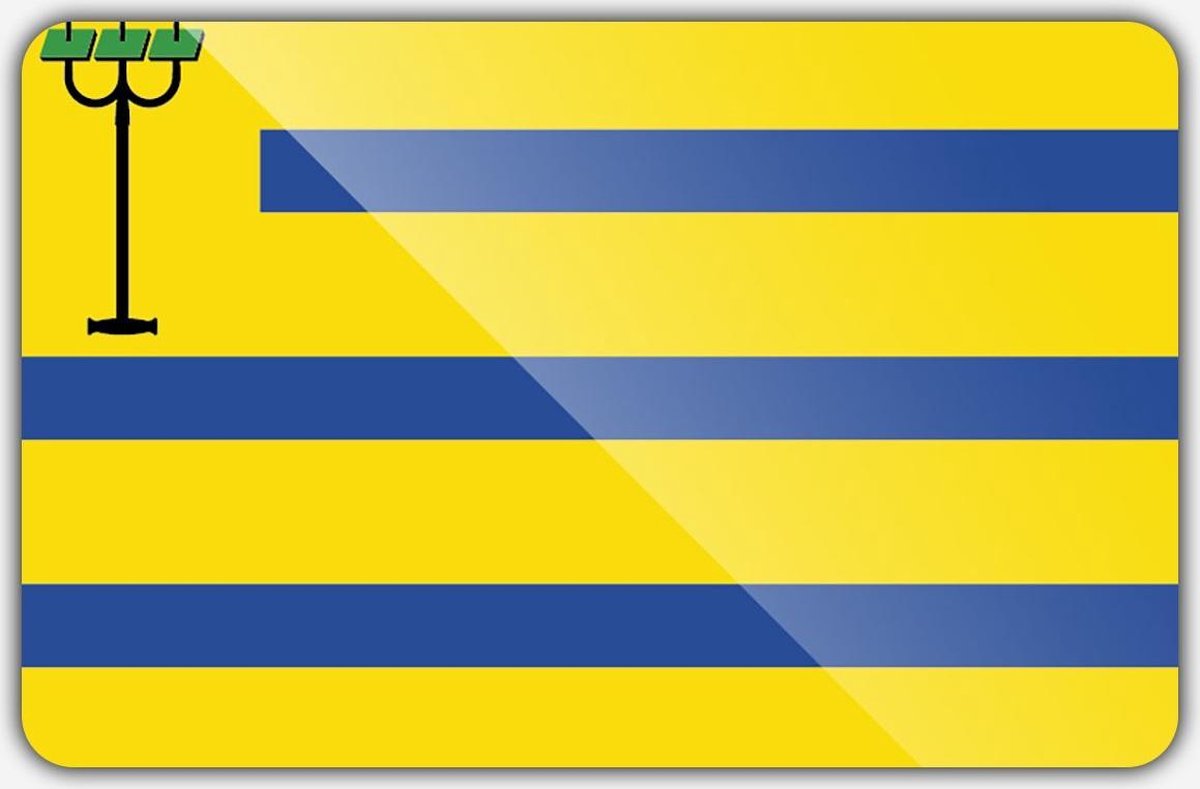 Vlag gemeente Oostzaan - 150 x 225 cm - Polyester