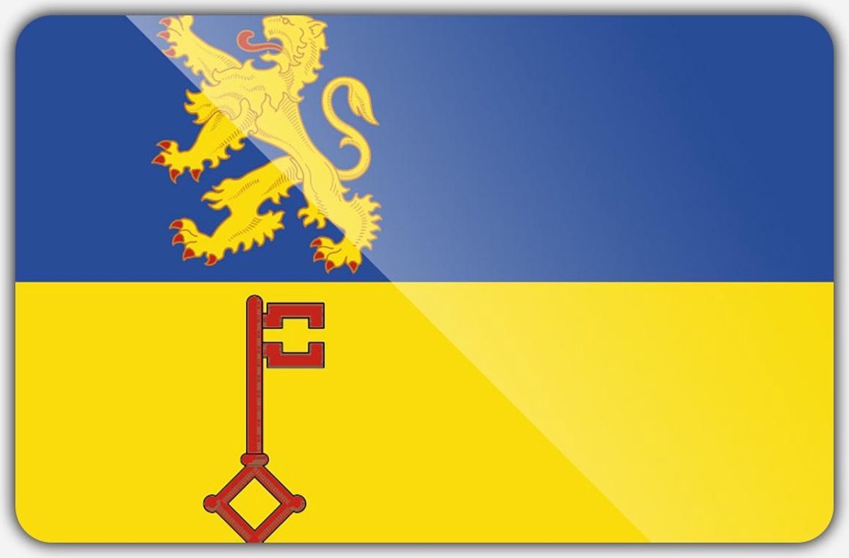 Vlag gemeente Vught - 100 x 150 cm - Polyester