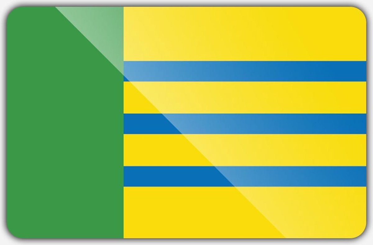 Vlag gemeente Woensdrecht - 150 x 225 cm - Polyester