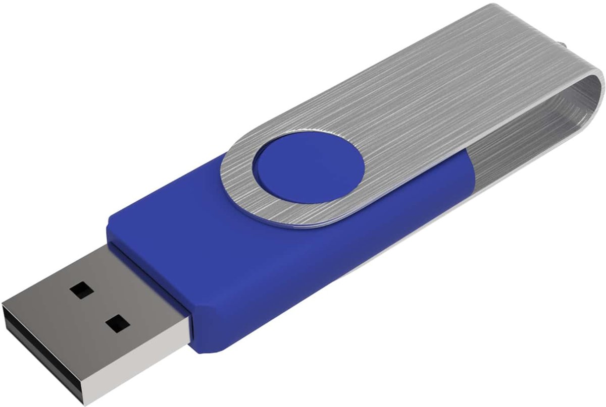 Venditio USB Twister - 4GB - Blauw - 10 stuks