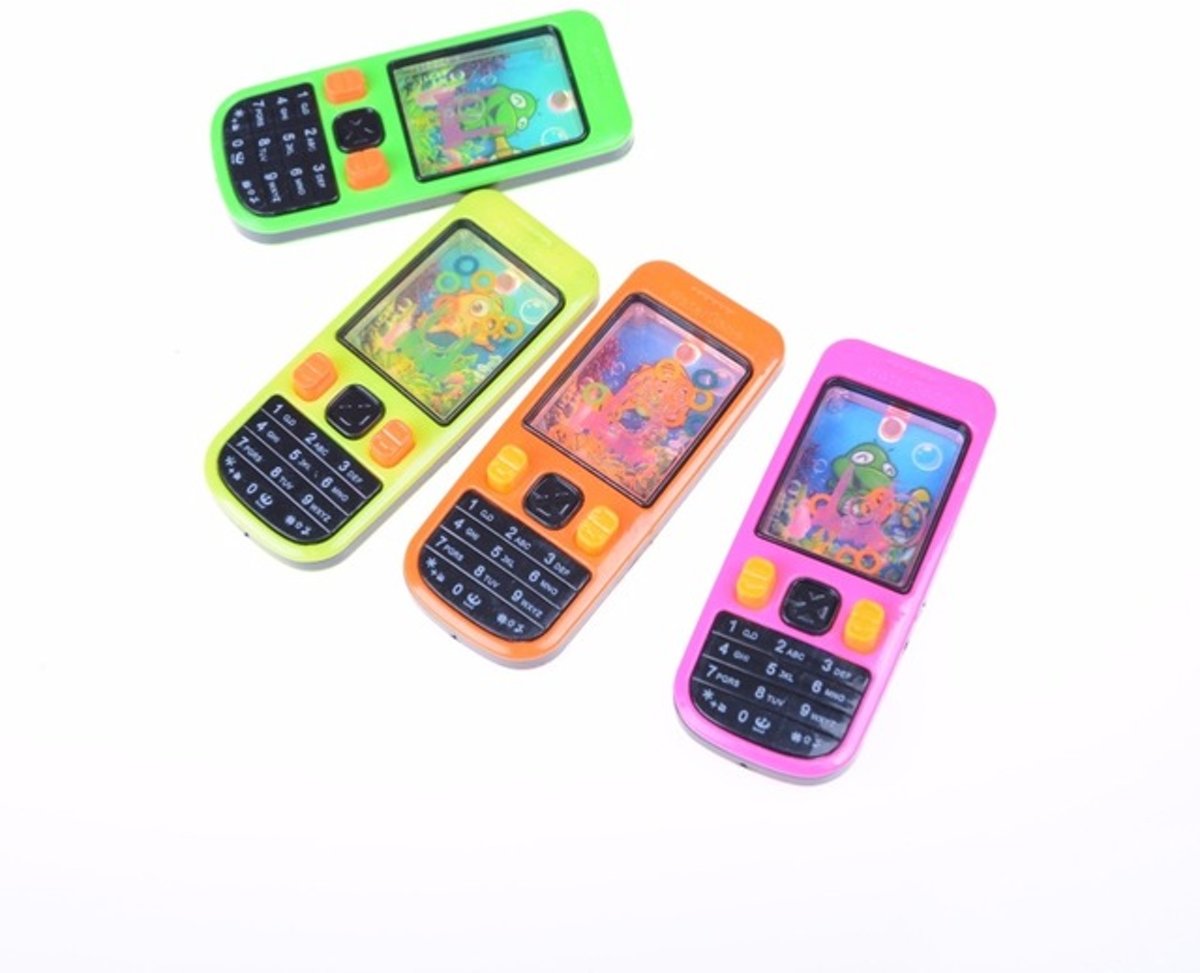 Waterspel mobiel / telefoon - 15 stuks - leuk als traktatie of uitdeelcadeau