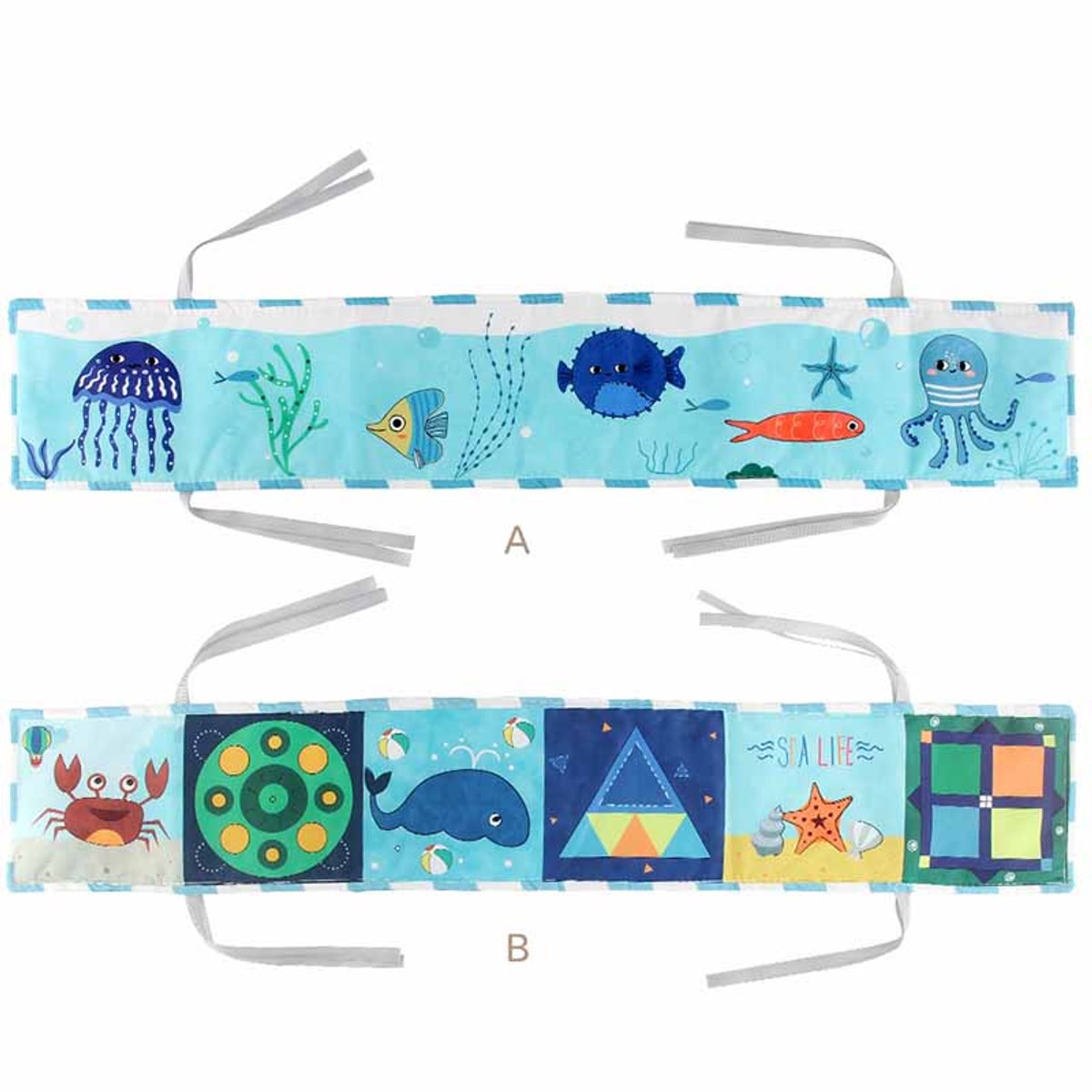 Contrastboek Baby - Zwart-wit dubbelzijdig stoffen babyboek - Zacht prentenboek met spiegeltjes - Kinderwagen Contrast Speelgoed Baby 0 3 6 Maanden Cadeau voor Babys - inpakboek - G