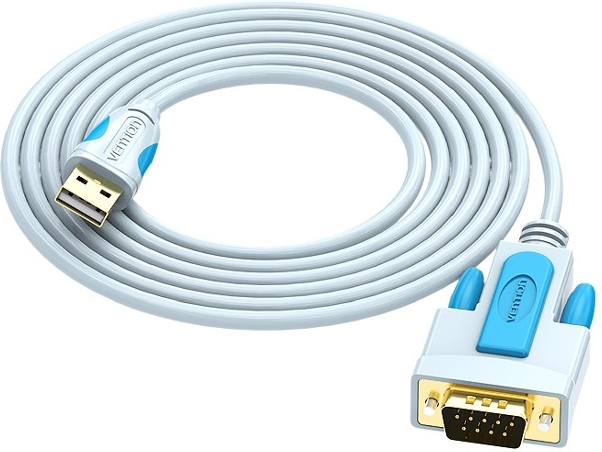 2 Meter - USB 2.0 naar DB9 RS232-kabel Seriële USB COM-poort DB9-pinskabeladapter