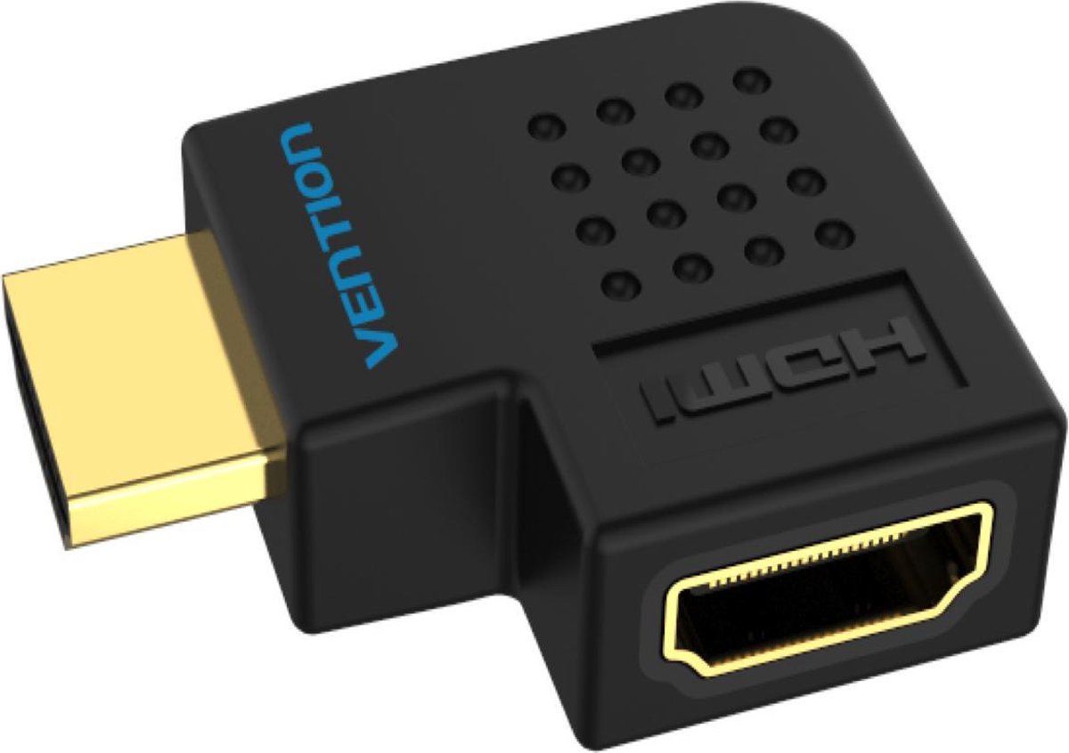 HDMI hoekadapter - 90 graden haakse HDMI aansluiting Zijwaarts - HDMI 2.0 - 4K 60Hz - Vention