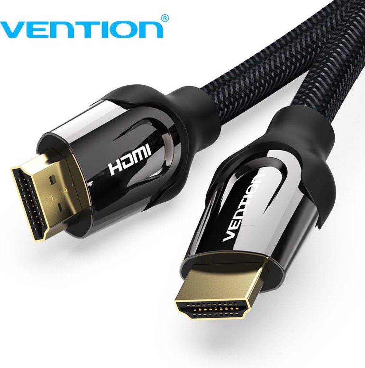 Professionele HDMI 1.4 Kabel - Nylon draad en ARC - 1080P Full-HD & 4K - 10 Meter - Vention