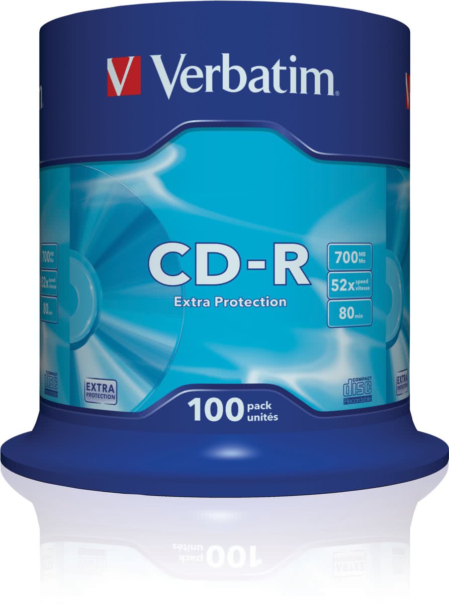 Verbatim 43411 CD-R Extra Protection - 100 Stuks / Spindel