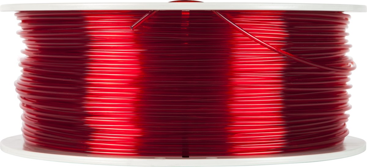 Verbatim 55062 3D Printer Filament PET-G 2.85mm 1Kg Rood Transparant