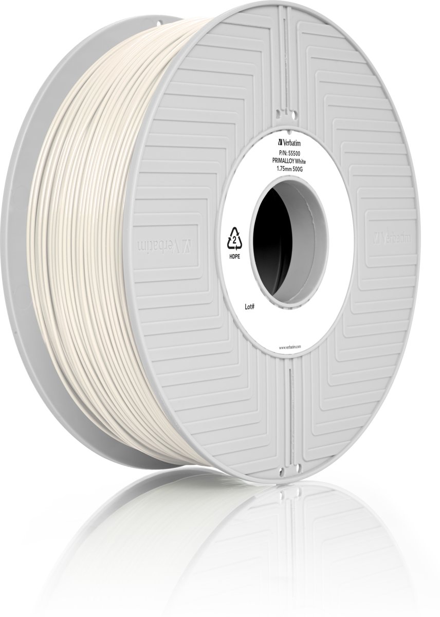 Verbatim 55500 3D Printer Filament PRIMALLOY 1.75mm 500g Wit