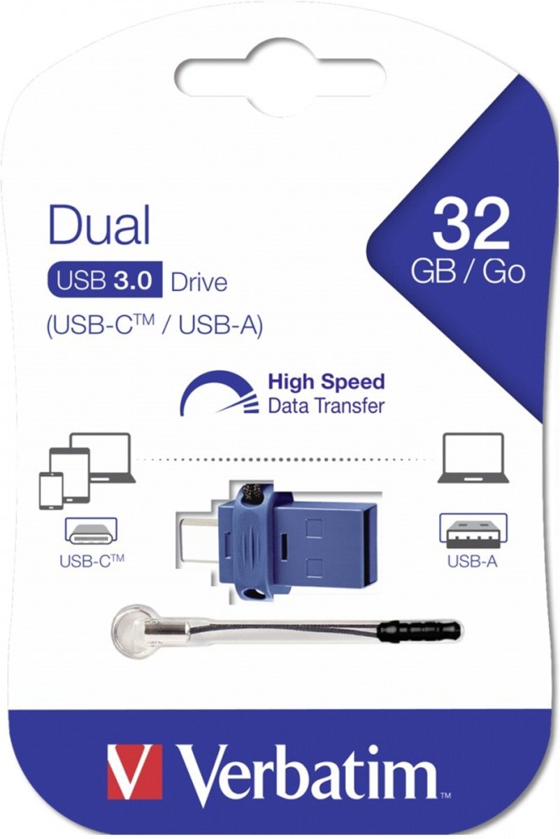 Verbatim Dubbele USB-station type C / USB 3.0 32 GB