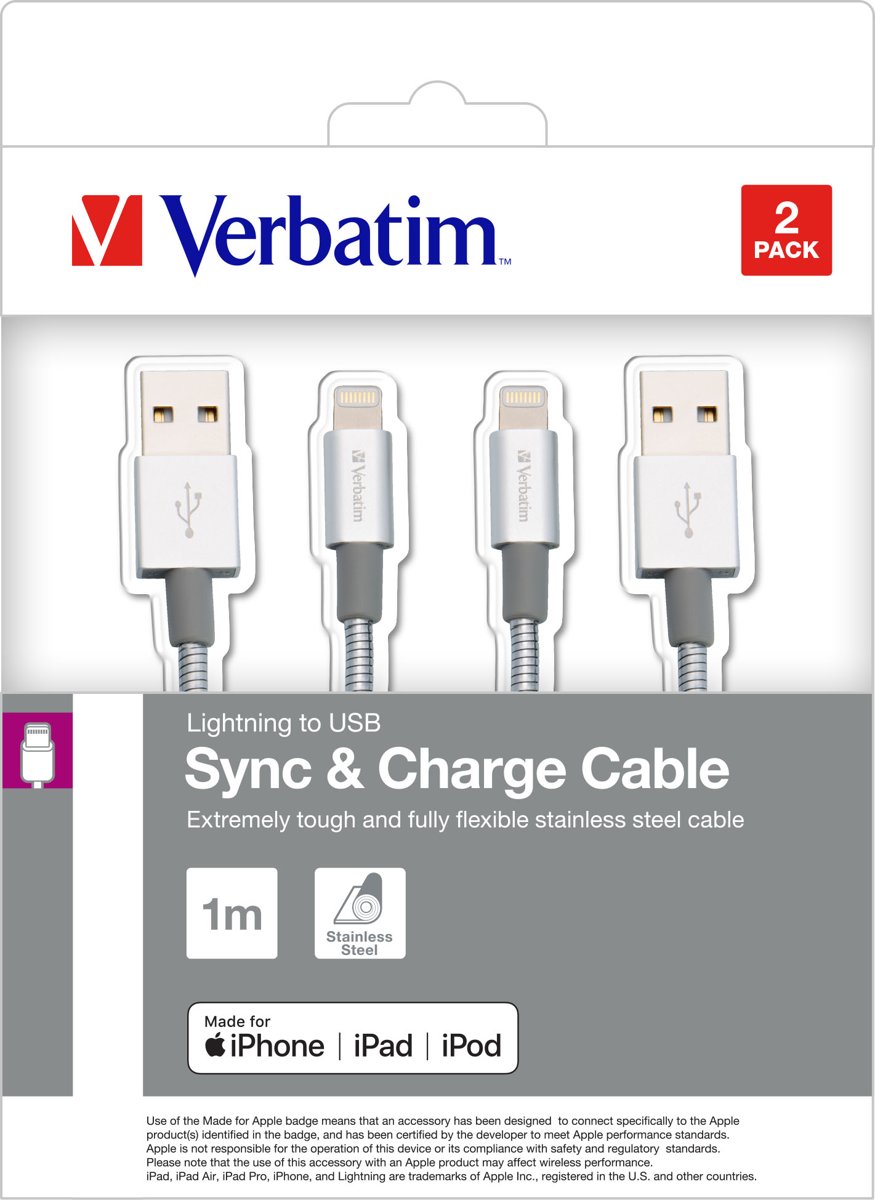 Verbatim Lightning Cable Sync & Charge 1