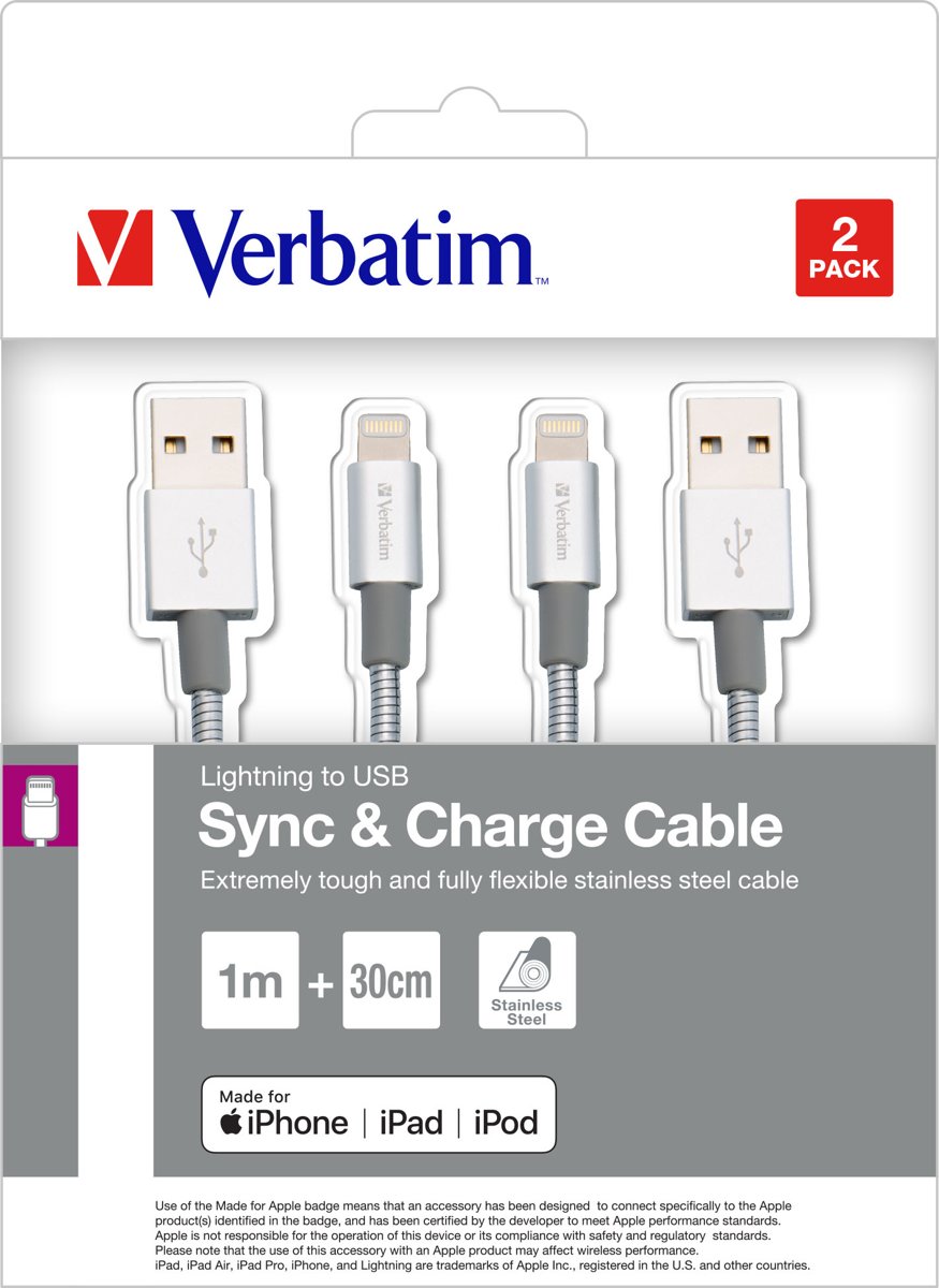 Verbatim Lightning Cable Sync & Charge 1